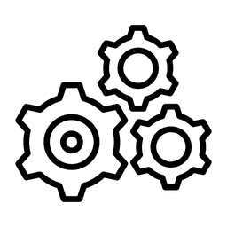 Customization gears icon